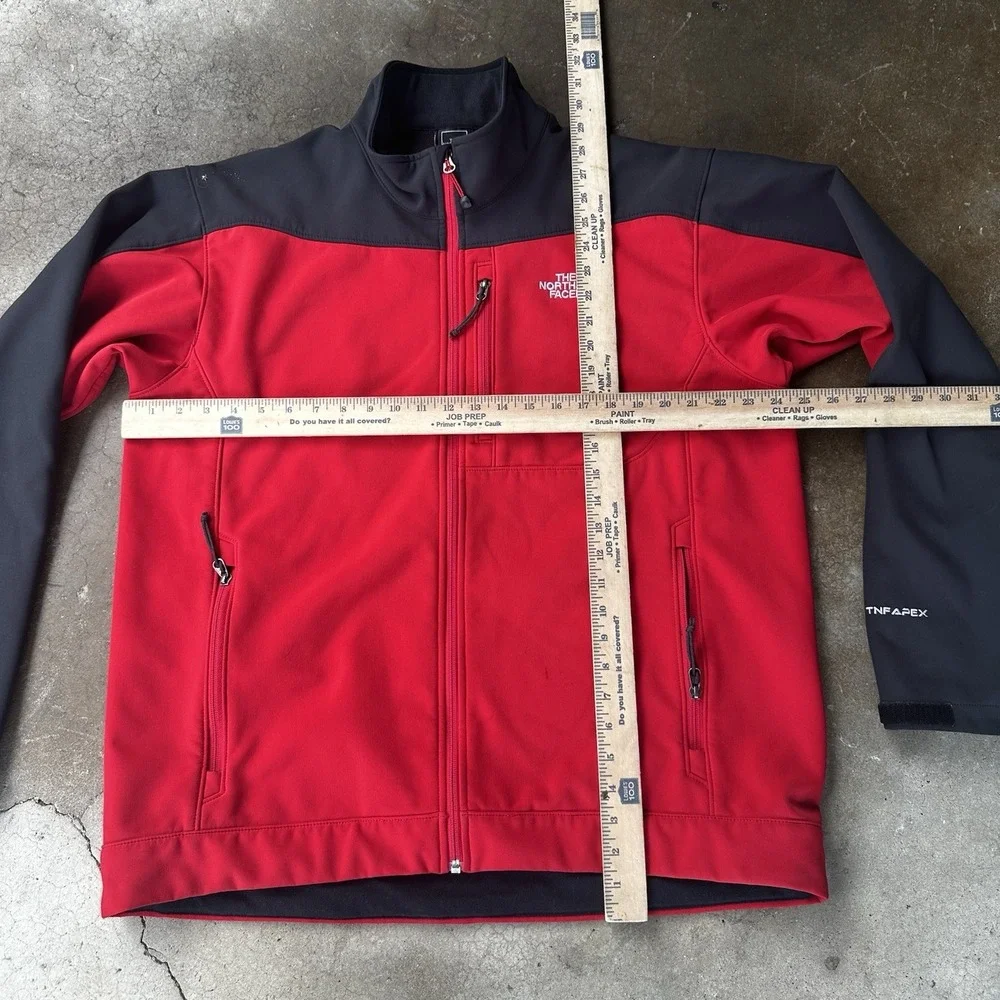 The North Face Apex Jacket Mens XL Red Softshell Fullzip Bionic GorpCore Hiking - Picture 8 of 10